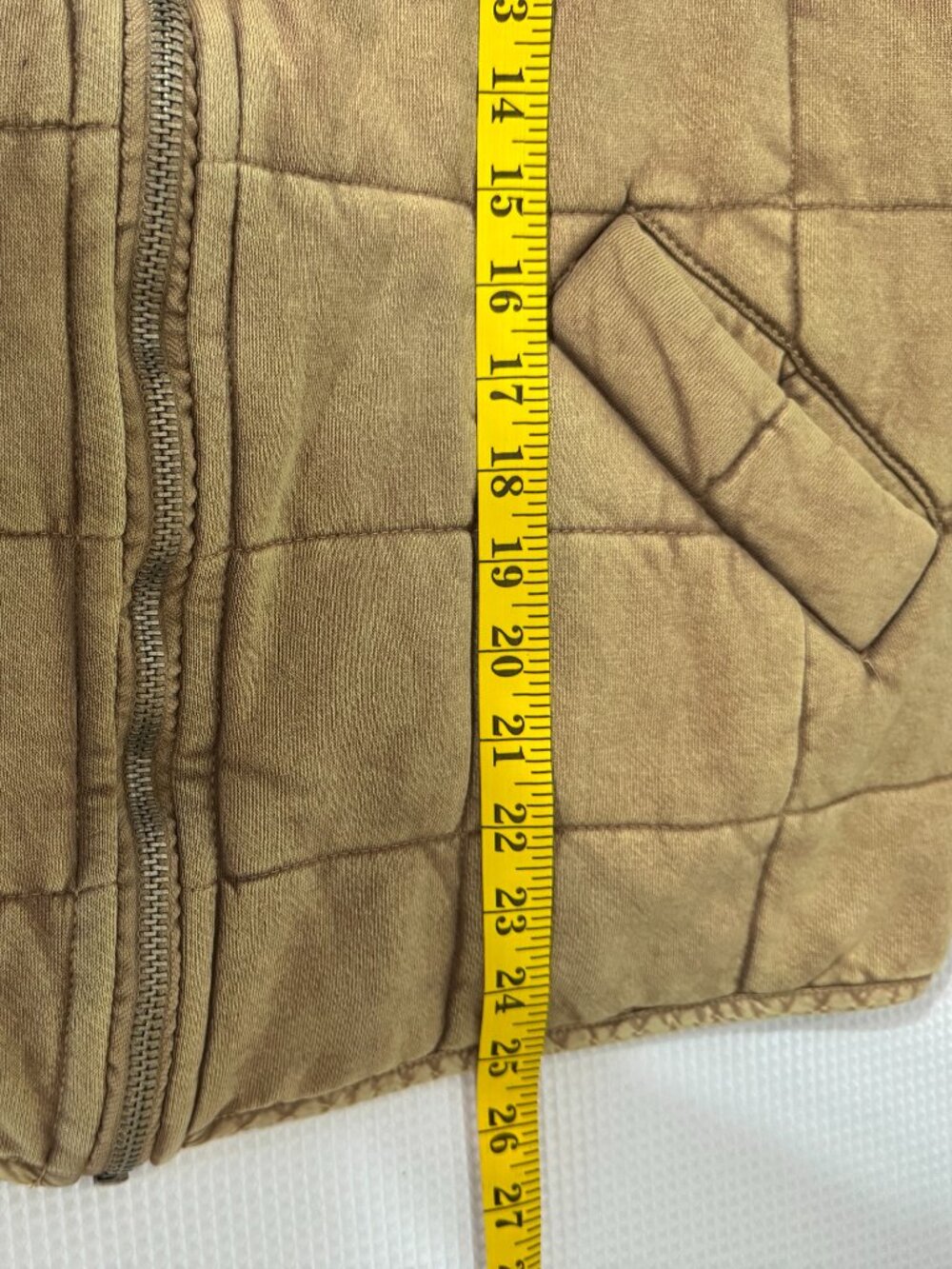 FREE PEOPLE Dolman Quilted Knit Jacket in Champagne Diamonds - Picture 9 of 9